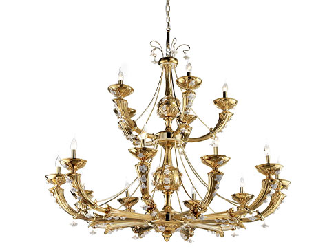 Chandelier with 15 lamps