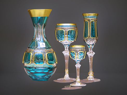 6 pcs wine and water goblet sets